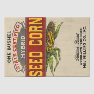 Papel De Seda Saco da alimentação do estilo do vintage do milh