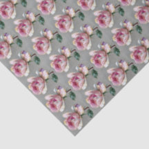 Saco de Presente Médio de Rosa Pink Elegante com R