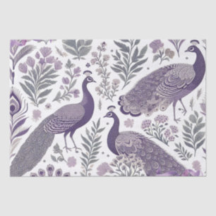 Papel De Seda Saco de Presente Toile Pavão Roxo
