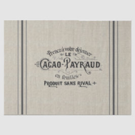 Papel De Seda Saco francês da grão do cacau