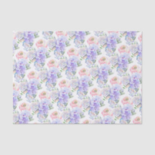 Papel De Seda Sacos de Presente Floral de Cor da Água Correspond
