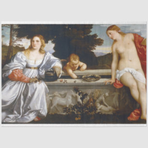 Papel De Seda Sacred and Profane Love, Tiziano Vecelli, 1515