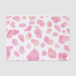 Papel De Seda SAFARI COR-DE-ROSA - leopardo branco lenço de