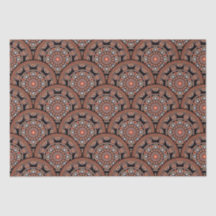 Safari Sunset Bohemian Star Fall Mandala Art Deco