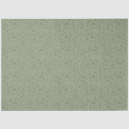 Papel De Seda Sage Green Floral repetido padrão