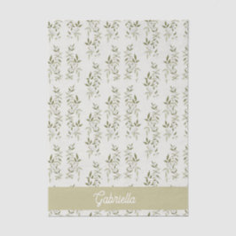 Papel De Seda Sage green French country Olive pattern Name