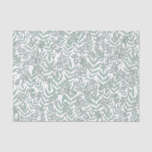 Papel De Seda Sage Green Wedding Vintage Botanical