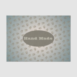 Papel De Seda Sage Greenery Leaf Made ou Obrigado
