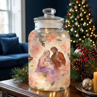 Papel De Seda Sagrada Família Natalidade Inverno Poinsettia TMF2