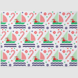 Papel De Seda Sailing Nautical Christmas Holiday Gift