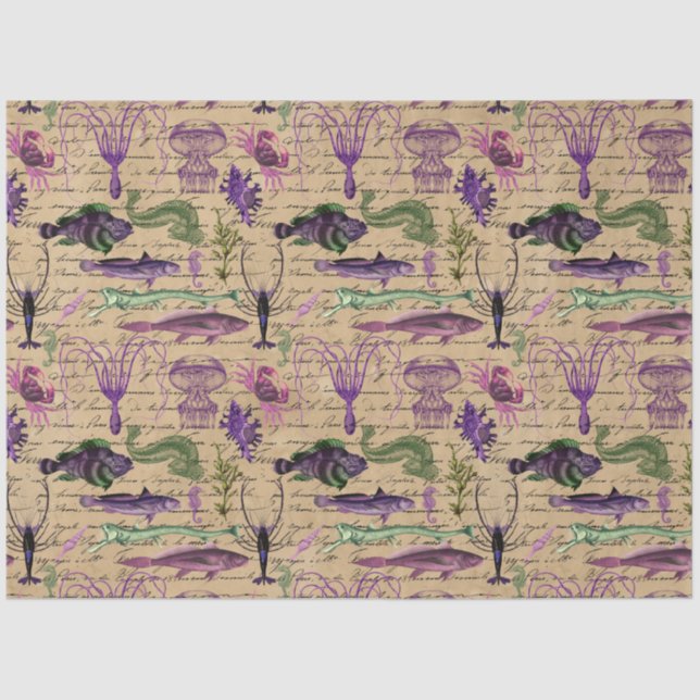 Papel De Seda Salt Witch Grimore - Design 17 (Frente )