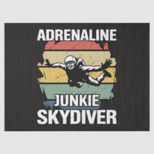 Papel De Seda Saltador de Paraquedas Viciado em Adrenalina