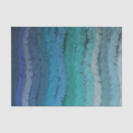 Papel De Seda Salty Praia Costeira Onda Em Preto