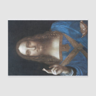 Papel De Seda Salvador Mundi, Cristo de Jesus, Leonardo da Vinci