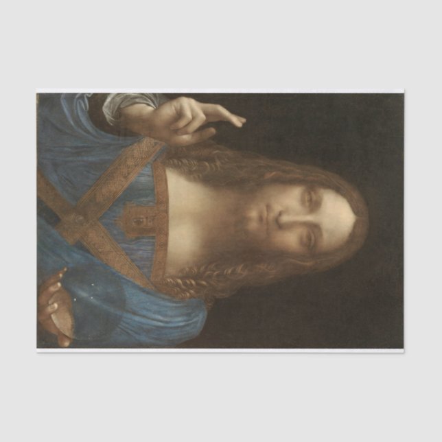 Papel De Seda Salvator Mundi por Leonardo da Vinci (Frente )