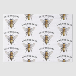 Papel De Seda Salve as abelhas