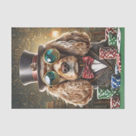 Papel De Seda Sam Slick, Cocker Spaniel Jogando Poker