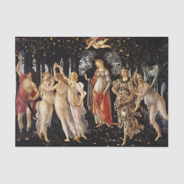 Papel De Seda Sandro Botticelli - La Primavera (Frente )