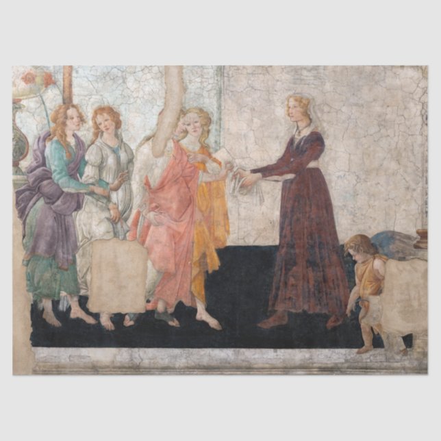 Papel De Seda Sandro Botticelli - Vênus e os Três Graus (Frente )