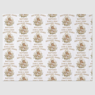 Papel De Seda Santa Maria com Jesus Cristo Batismo