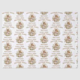 Papel De Seda Santa Maria com Jesus Cristo Batismo
