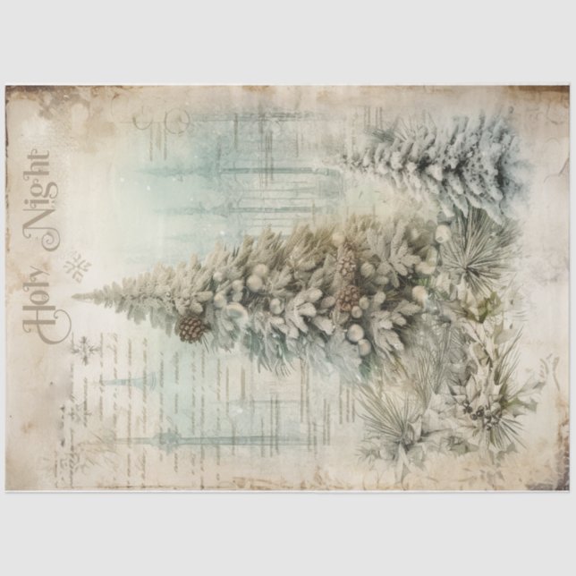Papel De Seda Santa Noite (Frente )