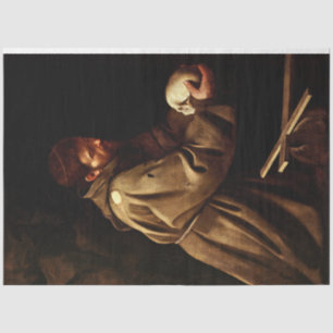 Papel De Seda Santo Francisco na Oração (Cristão) (Caravaggio