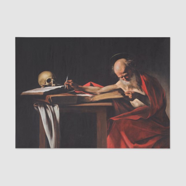Papel De Seda Santo Jerome (por Caravaggio) (Frente )