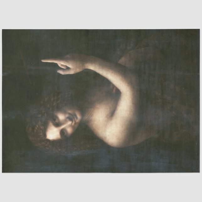 Papel De Seda Santo João Batista, Leonardo da Vinci (Frente )