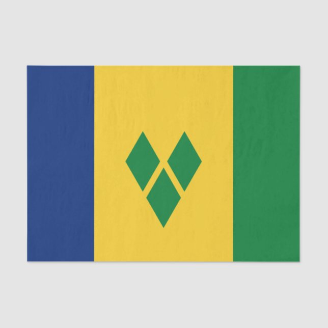 Papel De Seda Santo Vincent Flag (Frente )