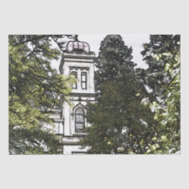 Papel De Seda Santuário entre as árvores