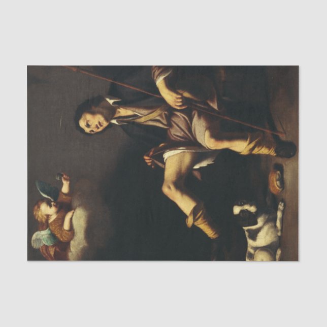 Papel De Seda São Roque e o Anjo por Guy François (Frente )