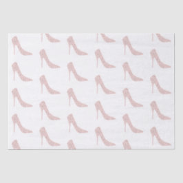 Papel De Seda Sapatos de Noiva de Salto Alto Diamante Rosa Prata