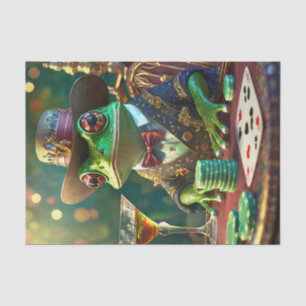 Papel De Seda Sapo chefe, Sapo tocando cartões
