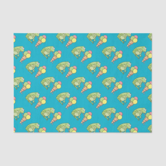 Papel De Seda Sapo com Icecream (Frente )