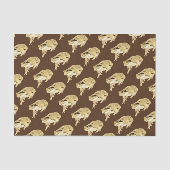 Papel De Seda Sapo de madeira (Frente )