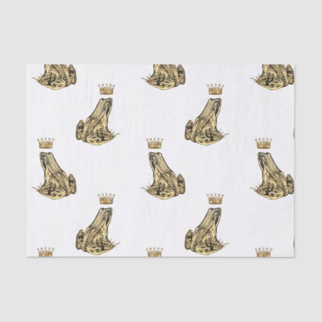 Papel De Seda Sapo Príncipe Magic Charm Ouro de Fantasia (Frente )