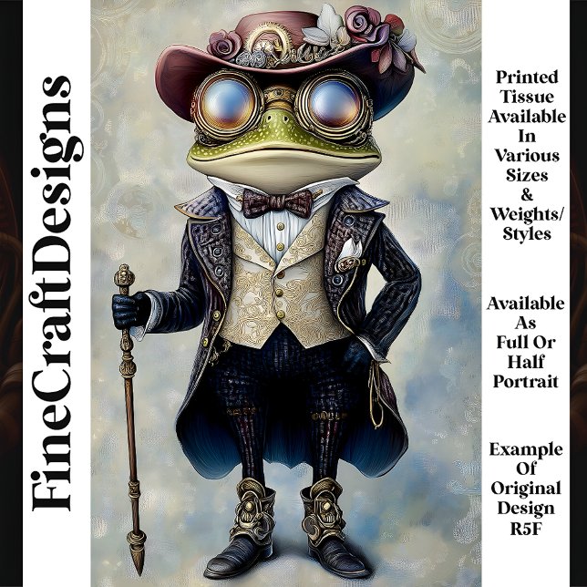 Papel De Seda Sapo Steampunk R5F Antropomórfico legal (Criador carregado)