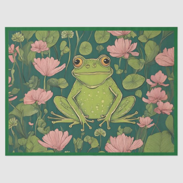 Papel De Seda Sapo Whimsical Charm (Frente )