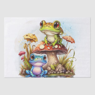 Papel De Seda Sapos Coloridos Bonitos