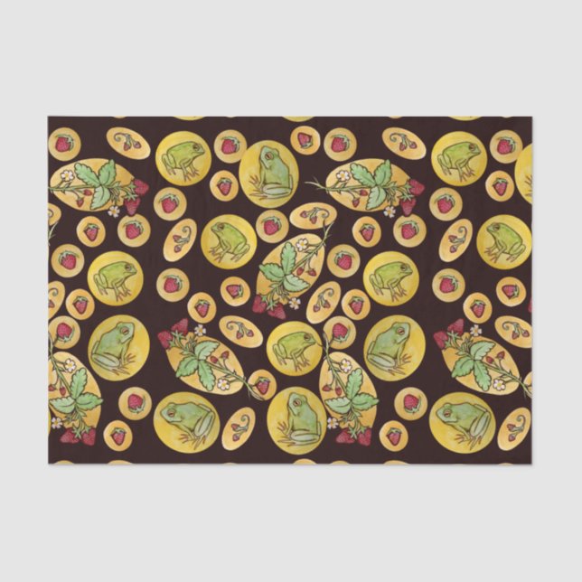 Papel De Seda Sapos de morango para sempre (Frente )