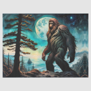 Papel De Seda Sasquatch em Ridge, olhando para o Oceano