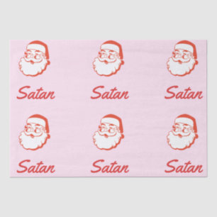 Papel De Seda Satã Engraçado Papai Noel Speleza Erro Typo