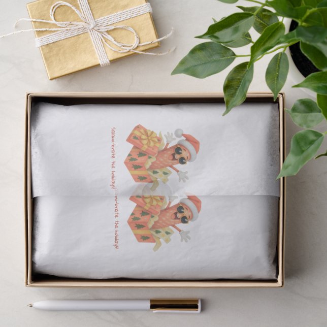 Papel De Seda saúdam o Natal com salame! (Presente)