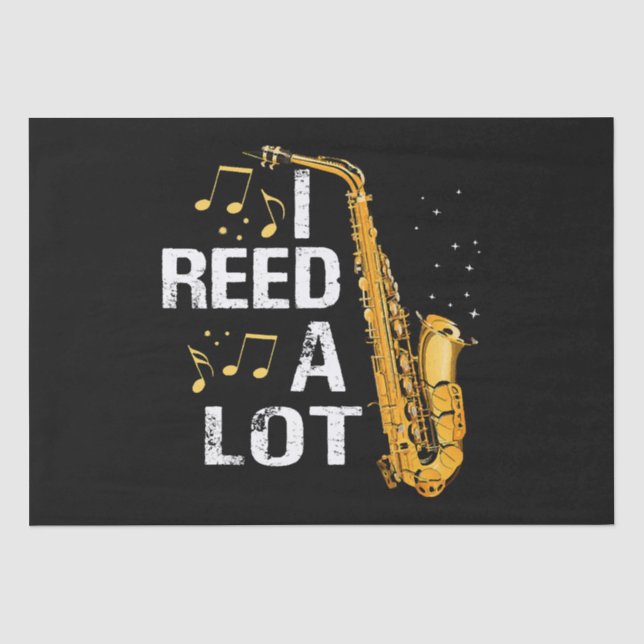 Papel De Seda Saxofone Divertido (Frente )