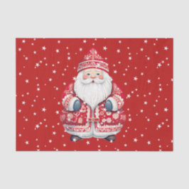 Papel De Seda Scandinavian Folk Santa Claus
