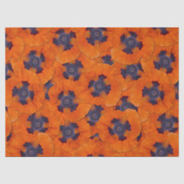 Papel De Seda Scarlet Orange Poppy Sem Costura
