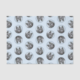 Papel De Seda Schipperke Pintando Arte Cachorro Original Cuja Pa