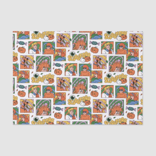 Papel De Seda Scooby-Doo Halloween Photos Pattern (Frente )