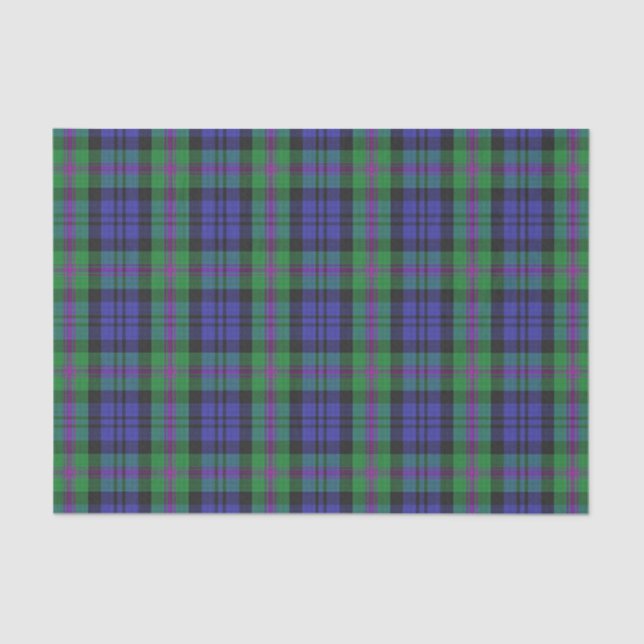 Papel De Seda Scottish Gifts Clan Baird Tartan (Frente )